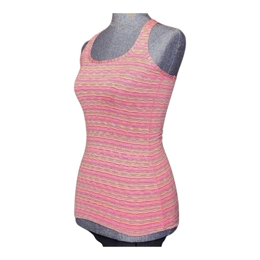NWT Pink 90 Degree Striped Women's Tank Top activewear shirt size XS athletic